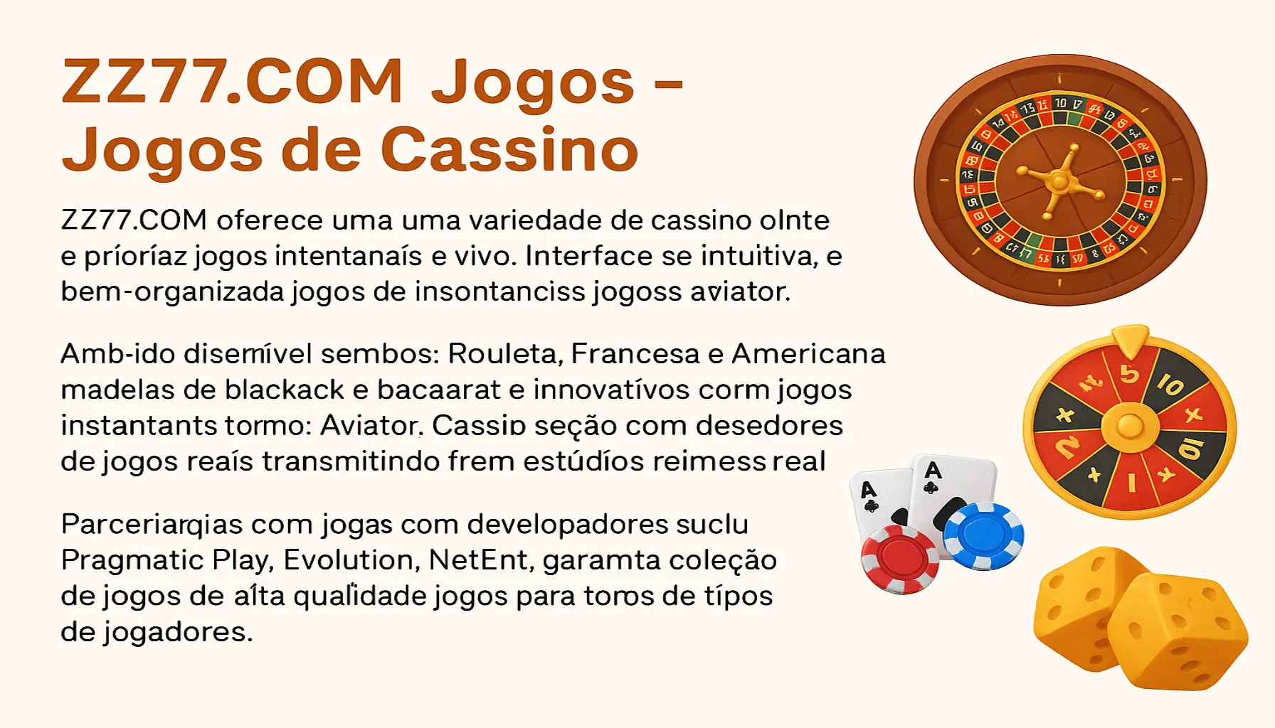 Jogos de cassino online inovadores e emocionantes na ZZ77.COM