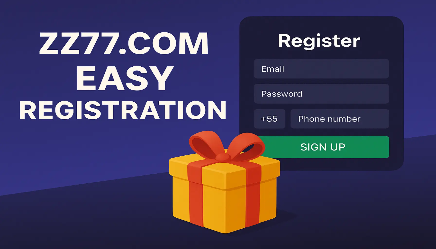 Não Perca tempo, o rRgistro na site ZZ77.COM